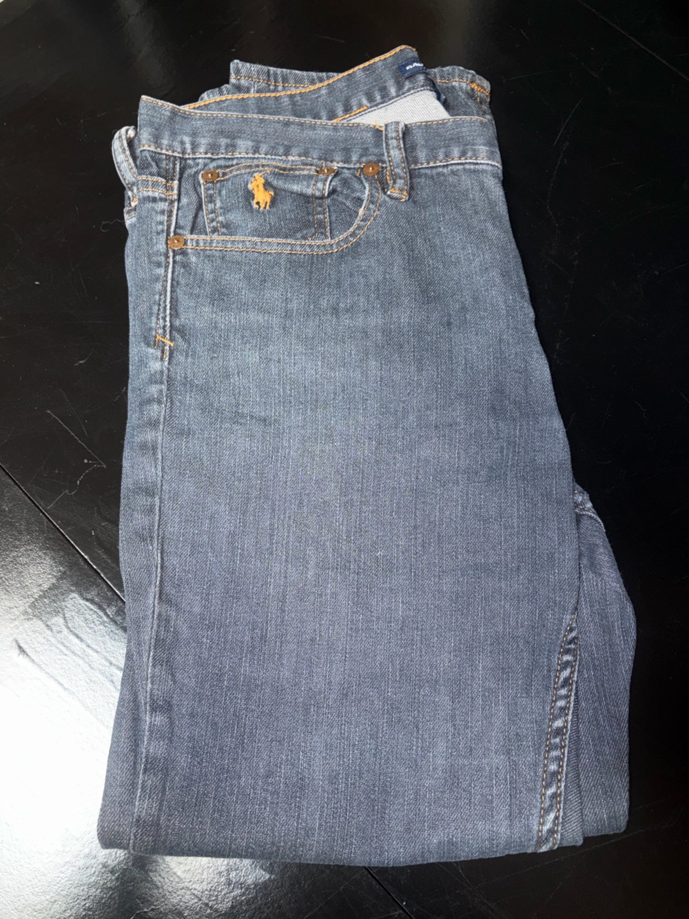 Ralph Lauren Women's Straight Leg Blue Jeans